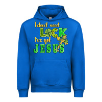 Cobalt i dont need luck i have got jesus Urban Hoodie - AdoDesignShop