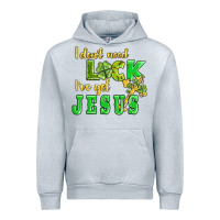 Heather Grey i dont need luck i have got jesus Urban Hoodie - AdoDesignShop