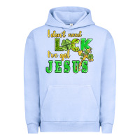 Pigment Grape Ice i dont need luck i have got jesus Urban Hoodie - AdoDesignShop