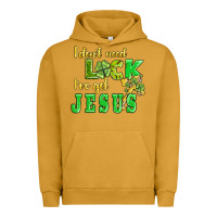 Pigment Peanut Butter i dont need luck i have got jesus Urban Hoodie - AdoDesignShop