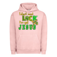 Pigment Salmon i dont need luck i have got jesus Urban Hoodie - AdoDesignShop