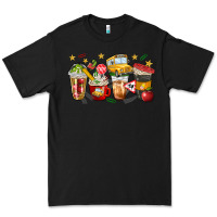 Black school bus coffee cups Premium Tee - NancyCooperArtShop
