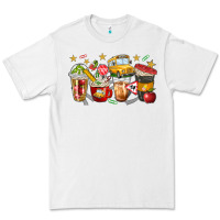 White school bus coffee cups Premium Tee - NancyCooperArtShop