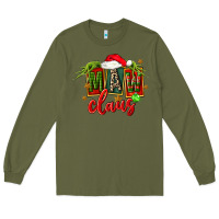 Army Green christmas maw claus Long Sleeve Tee - FaDigitalArtStudio
