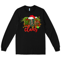 Black christmas maw claus Long Sleeve Tee - FaDigitalArtStudio