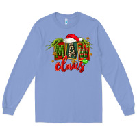 Colony Blue christmas maw claus Long Sleeve Tee - FaDigitalArtStudio