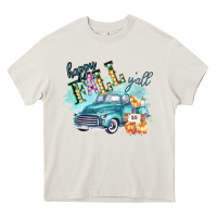 Happy Fall Yall Pumpkin Truck Shirt Heavy Core Tee | Teevron