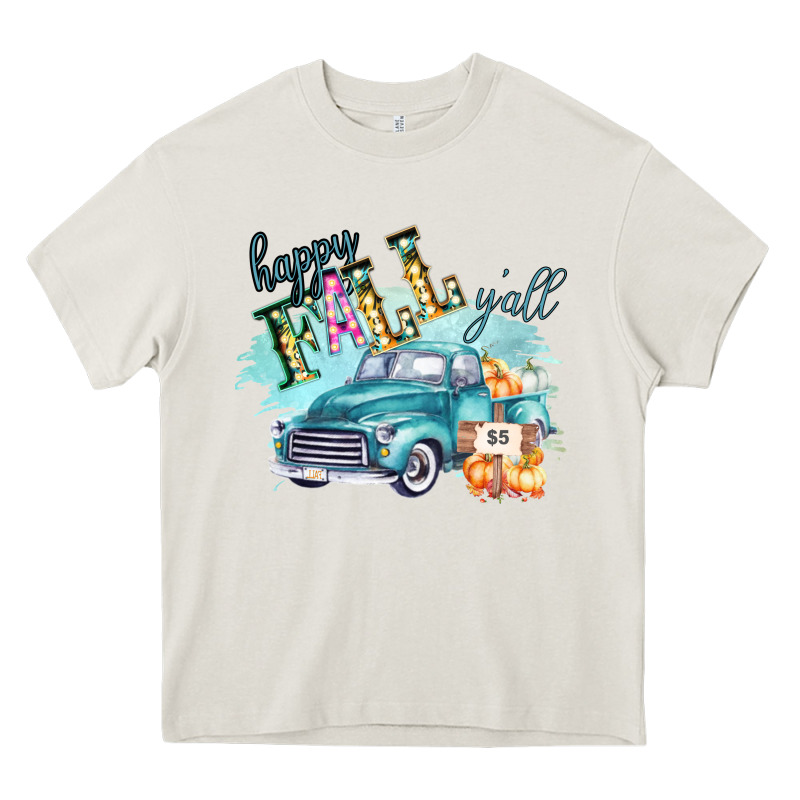 Happy Fall Yall Pumpkin Truck Shirt Heavy Core Tee by Bettercallsaul | Teevron