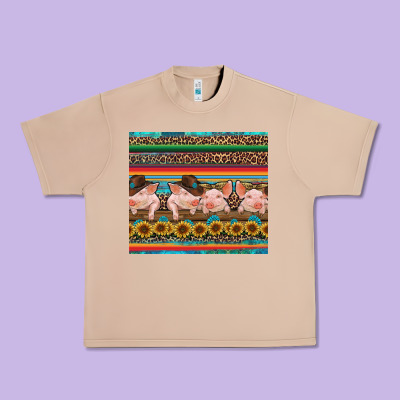 Western Serape Pigs Urban Heavy Tee Designed By Ranaportraitstore