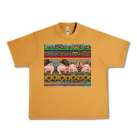 Peanut Butter western serape pigs Urban Heavy Tee - RanaPortraitStore