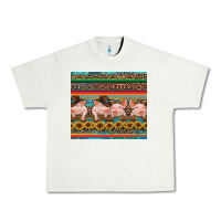Pistachio western serape pigs Urban Heavy Tee - RanaPortraitStore
