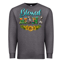 Charcoal Heather blessed mini Premium Sweatshirt - BarkalooDesign