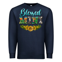 Navy blessed mini Premium Sweatshirt - BarkalooDesign