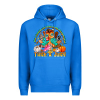 True Royal The Turkey Ain’t The Only Thing Lookin Thick & J Premium Hoodie - CowhideDigitalArt