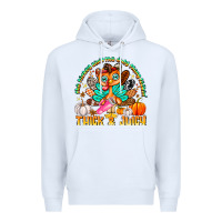 White The Turkey Ain’t The Only Thing Lookin Thick & J Premium Hoodie - CowhideDigitalArt