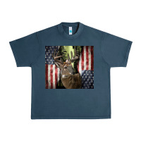 Midnight Navy usa deer hunting woods Urban Heavy Tee - CowGirlArtShop