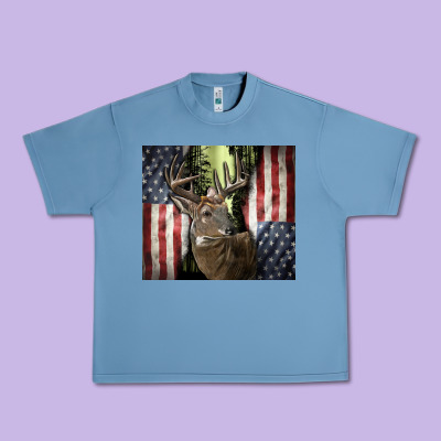 Usa Deer Hunting Woods Urban Heavy Tee Designed By Cowgirlartshop