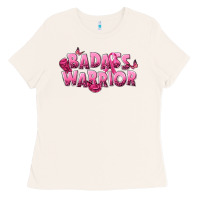 Bone Badass warrior Breast Cancer Ladies Tee - NancyCooperArtShop