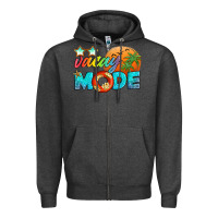 Charcoal Heather vacay mode Zipper Hoodie - Artiststas