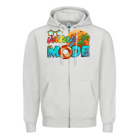 Dove Grey vacay mode Zipper Hoodie - Artiststas