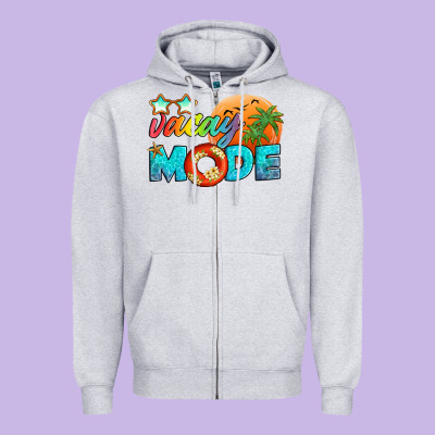 Vacay Mode Zipper Hoodie Designed By Artiststas