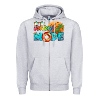 Heather Grey vacay mode Zipper Hoodie - Artiststas