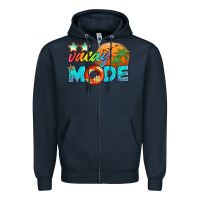 Navy vacay mode Zipper Hoodie - Artiststas