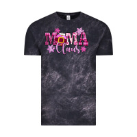 Cloud Black mama claus pink christmas Vintage Tee - CowGirlArtShop