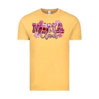 Vintage Mustard mama claus pink christmas Vintage Tee - CowGirlArtShop