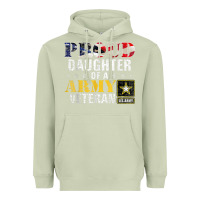 Matcha proud daughter of a army veteran american flag military gift Heavyweight Hoodie - longCreatives