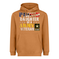 Meerkat proud daughter of a army veteran american flag military gift Heavyweight Hoodie - longCreatives