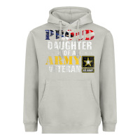 Moon Dust proud daughter of a army veteran american flag military gift Heavyweight Hoodie - longCreatives