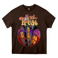 Chocolate Brown trick treat black Heavy Core Tee - JahusDesignShop
