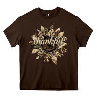 Thankful Sunflower Heavy Core Tee | Teevron