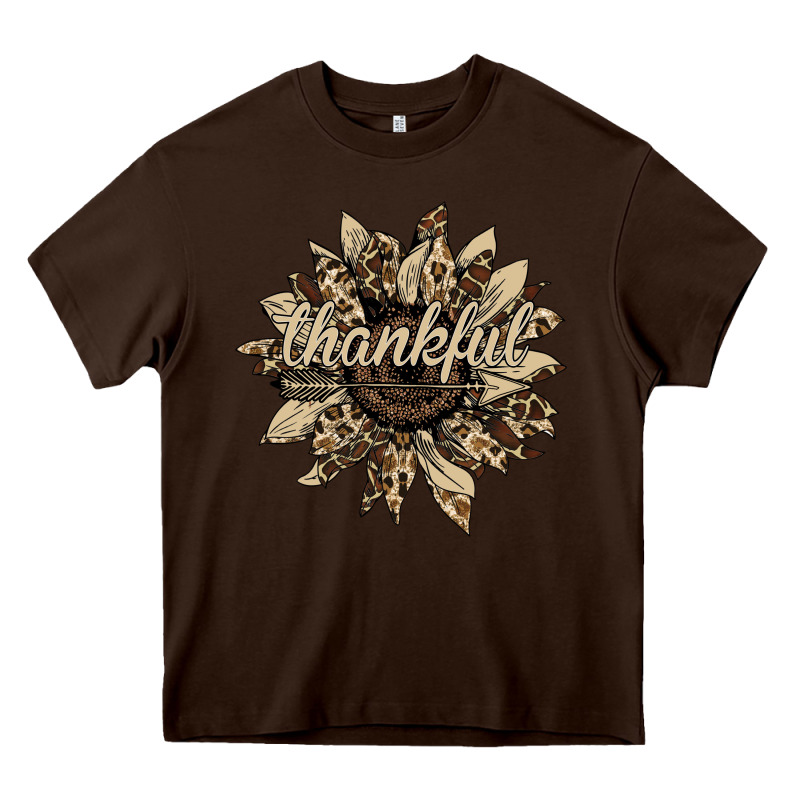 Thankful Sunflower Heavy Core Tee by Bettercallsaul | Teevron