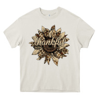 Cream Thankful Sunflower Heavy Core Tee - Bettercallsaul