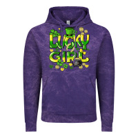 Cloud Purple lucky girl st. patricks day Vintage Hoodie - HowdyJamesFarm
