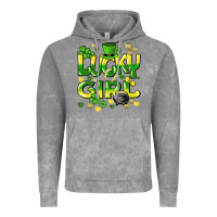 Cloud Rock lucky girl st. patricks day Vintage Hoodie - HowdyJamesFarm