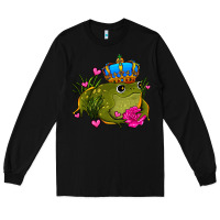 Black valentines day frog prince olivia Long Sleeve Tee - OliviaCreatesArt