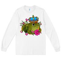 White valentines day frog prince olivia Long Sleeve Tee - OliviaCreatesArt