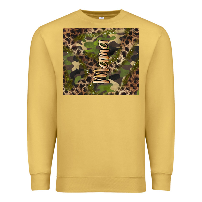 Camouflage Mama Premium Sweatshirt by BarkalooDesign | Teevron