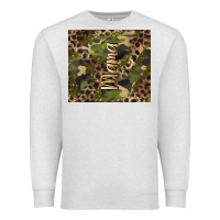 Oatmeal Heather camouflage mama Premium Sweatshirt - BarkalooDesign