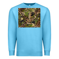 Ocean Blue camouflage mama Premium Sweatshirt - BarkalooDesign