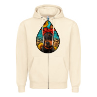 Sandshell doberman Zipper Hoodie - Artiststas