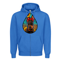 True Royal doberman Zipper Hoodie - Artiststas