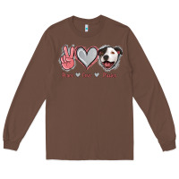 Chestnut Peace Love Pitties Long Sleeve Tee - Jasminsmagicworld