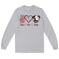 Moon Dust Peace Love Pitties Long Sleeve Tee - Jasminsmagicworld