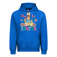 Cobalt my first easter with baby bunny and eggs Urban Hoodie - AdoDesignShop