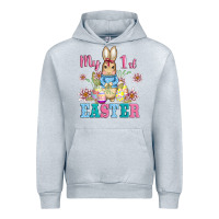 Heather Grey my first easter with baby bunny and eggs Urban Hoodie - AdoDesignShop