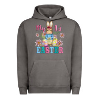 Pigment Tornado my first easter with baby bunny and eggs Urban Hoodie - AdoDesignShop
